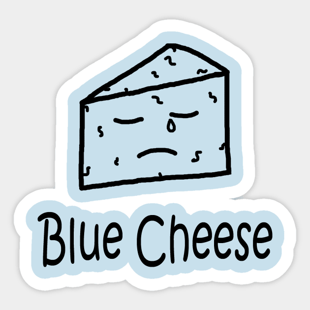 Blue Cheese Pocket Sticker by PelicanAndWolf